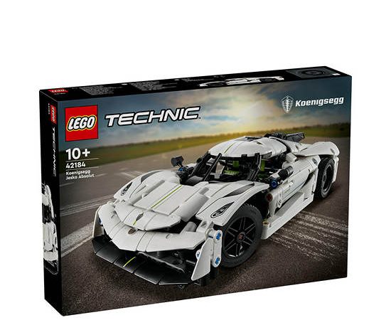 LEGO Block Toy Koenigsegg Jesko Absolut White Hypercar 42184 Multi-Color
