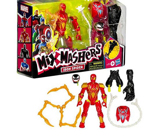 MARVEL HASBRO Figure Spider-Man Mixmashers Iron Spider Deluxe