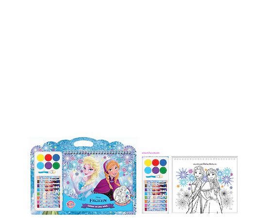 DISNEY Coloring Book Frozen - Color As You Wish + Watercolor And Oil Pastel Multi-Color