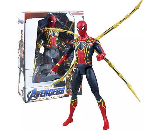 MARVEL Figure Iron Spiderman No.1605-08 14 Inch Multi-Color