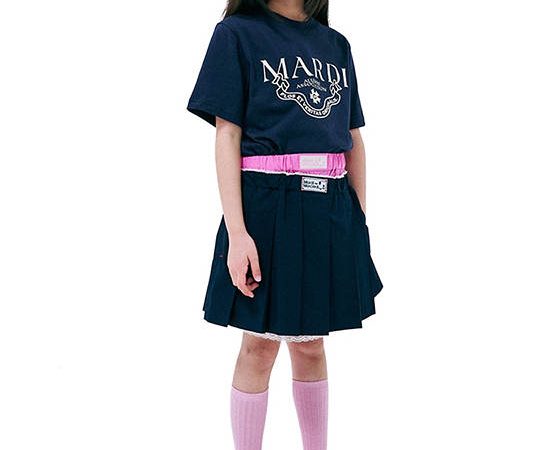 MARDI MERCREDI LES PETITS Kids Tshirt Alumni Classique Navy Cream