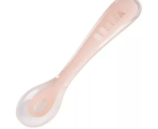 BEABA 2Nd Age Soft Silicone Spoon Pink