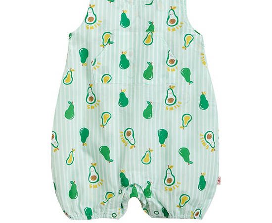 Angel Baby Unisex Infant Overall Rompers Avocado Print Green
