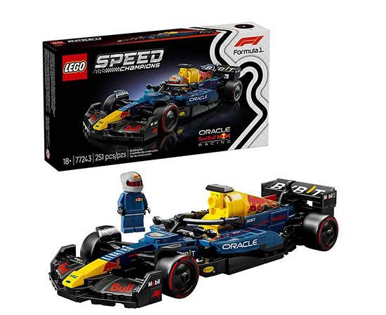 LEGO Block Toy Oracle Red Bull Racing RB20 F1 Race Car 77243 Multi-Color