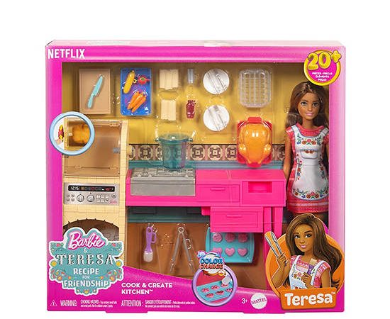 BARBIE Teresa Doll & Kitchen Playset Recipe For Friendship Multi-Color