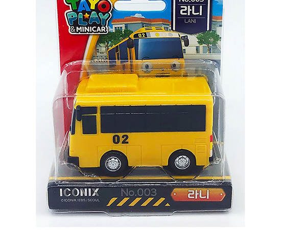 TAYO The Little Bus Vehicle Toy Lani - Tayo Play & Mini Car Yellow