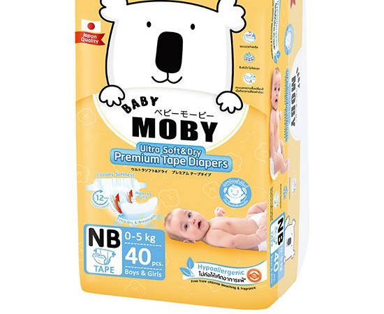 BABY MOBY Baby Diaper Tape NB 40 Pcs.