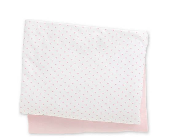 MOTHERCARE Baby Fitted Cot Bed Sheet 2 pk Pink