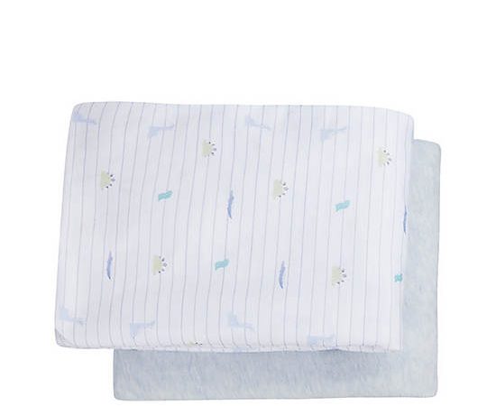 MOTHERCARE Baby Fitted Cot Bed Sheet 2 pk Sleepys Multi-Color