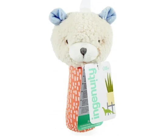 BRIGHT STARTS Nate Handheld Rattle BS12370 Multi-Color