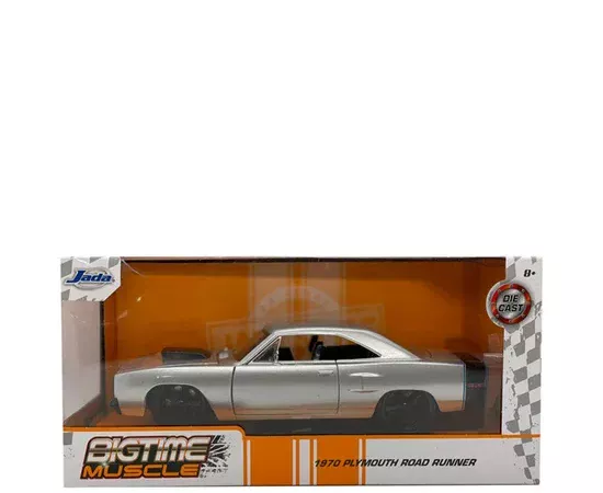 Dickie Toys Big Time Muscle 1:24 Vehicle - 1970 Plymouth Road Runner Multi-Color