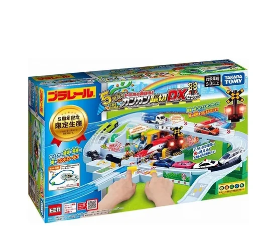 PLARAIL Tram Toy Tomica Crossing Multi-Color