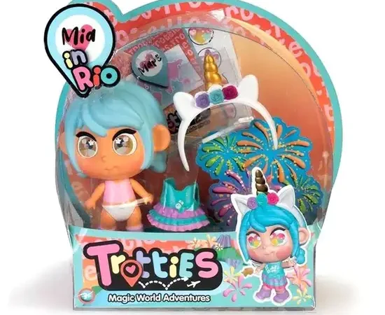 ZURU Travel Outfits Doll Mini Trotties Multi-Color
