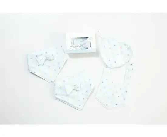 IFLIN BABY Playful Blue - My Adorable Bamboo Bib Set