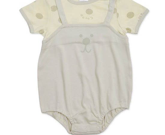 AUKA Green,Short jumpsuit for newborn baby,boy's Cocoa Dot.