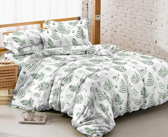 LUCKY MATTRESS 3.5 Ft. Md 037 Micro Touch Flower Style Duvet 60 X 80 Inches (152X203 CM.) Green