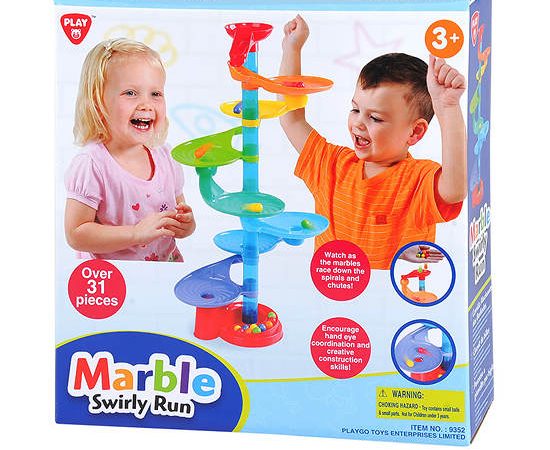 PLAYGO MARBLE SWIRLY RUN